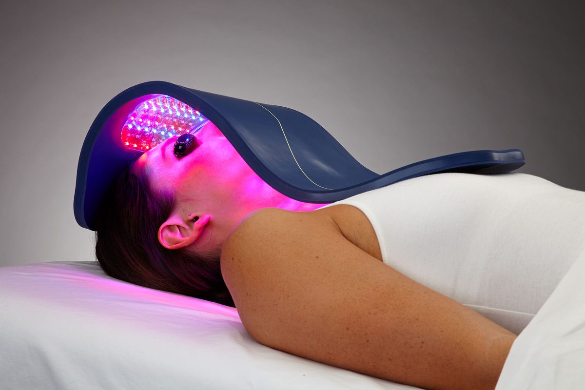 LED light therapy facial treatment at The Beauty Institute